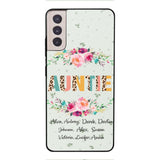 PERSONALIZED GRANDMA AUNTIE KID NAME PHONECASE QTHC2204