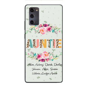 PERSONALIZED GRANDMA AUNTIE KID NAME PHONECASE QTHC2204