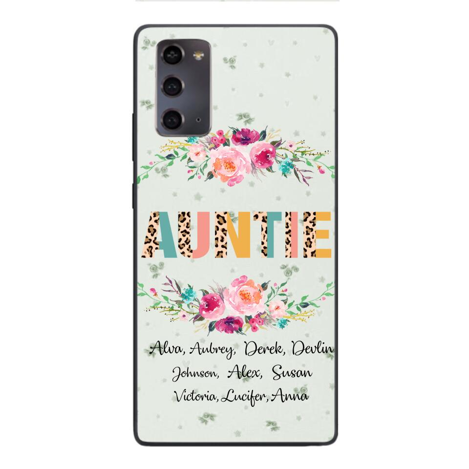 PERSONALIZED GRANDMA AUNTIE KID NAME PHONECASE QTHC2204