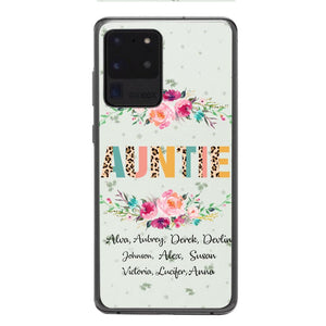 PERSONALIZED GRANDMA AUNTIE KID NAME PHONECASE QTHC2204