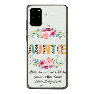 PERSONALIZED GRANDMA AUNTIE KID NAME PHONECASE QTHC2204