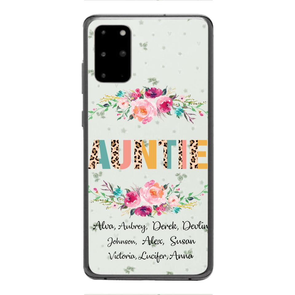 PERSONALIZED GRANDMA AUNTIE KID NAME PHONECASE QTHC2204