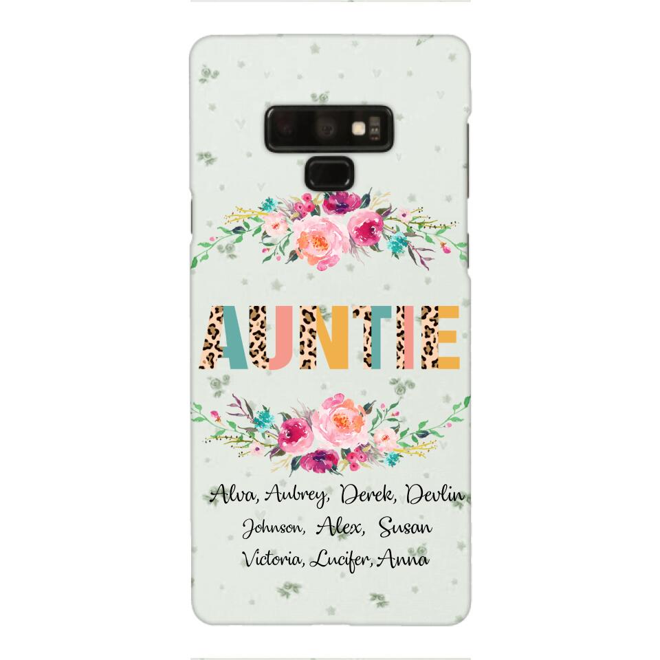 PERSONALIZED GRANDMA AUNTIE KID NAME PHONECASE QTHC2204