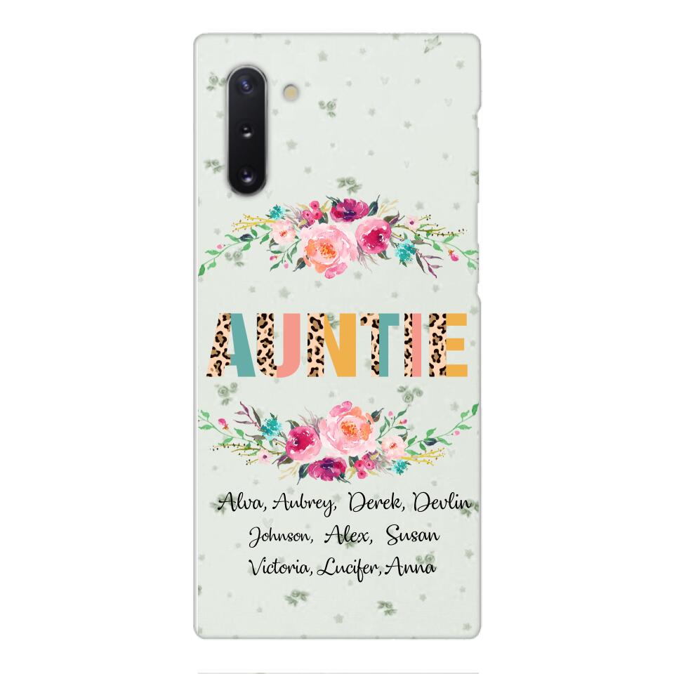 PERSONALIZED GRANDMA AUNTIE KID NAME PHONECASE QTHC2204