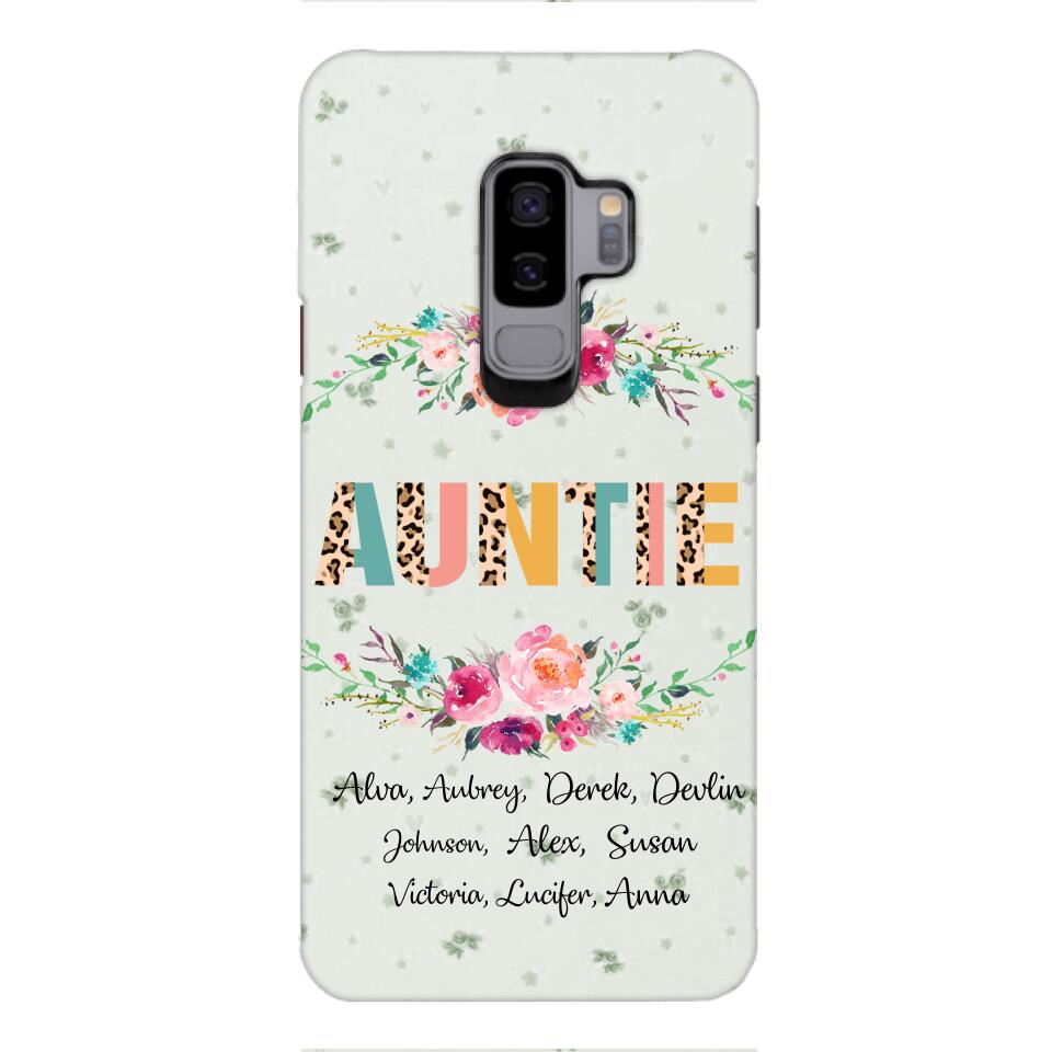 PERSONALIZED GRANDMA AUNTIE KID NAME PHONECASE QTHC2204