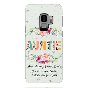 PERSONALIZED GRANDMA AUNTIE KID NAME PHONECASE QTHC2204