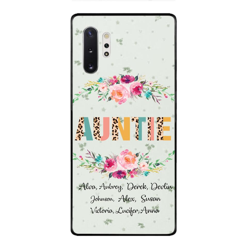 PERSONALIZED GRANDMA AUNTIE KID NAME PHONECASE QTHC2204