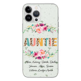 PERSONALIZED GRANDMA AUNTIE KID NAME PHONECASE QTHC2204