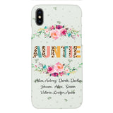 PERSONALIZED GRANDMA AUNTIE KID NAME PHONECASE QTHC2204