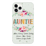 PERSONALIZED GRANDMA AUNTIE KID NAME PHONECASE QTHC2204