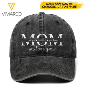 DH Personalized Mom Kid Peaked Cap Printed DT2204