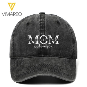 DH Personalized Mom Kid Peaked Cap Printed DT2204