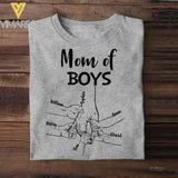 Personalized Mom Of Boys Tshirt Printed 22APR-LN23