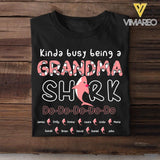 Personalized Grandma Shark Tshirt Printed 3N 2304