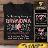 Personalized Grandma Shark Tshirt Printed 3N 2304