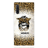 PERSONALIZED MOMLIFE LEOPARD HASHTAG PHONECASE QTHC2304