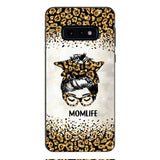 PERSONALIZED MOMLIFE LEOPARD HASHTAG PHONECASE QTHC2304