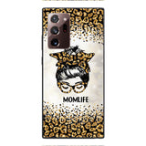 PERSONALIZED MOMLIFE LEOPARD HASHTAG PHONECASE QTHC2304