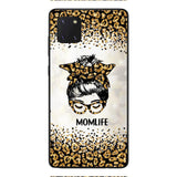 PERSONALIZED MOMLIFE LEOPARD HASHTAG PHONECASE QTHC2304