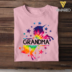 PERSONALIZED GRANDMA NAME UNICON TSHIRT QTDT2504