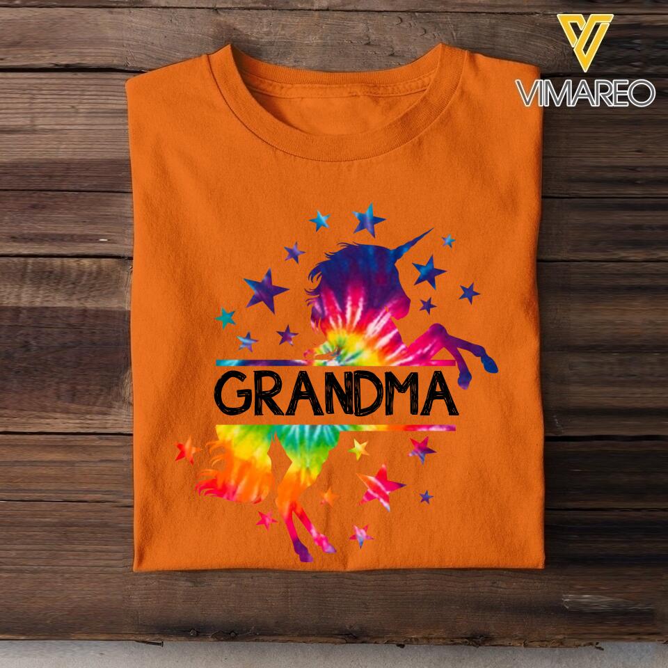 PERSONALIZED GRANDMA NAME UNICON TSHIRT QTDT2504