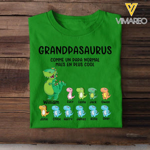 Personalized Grandpasaurus Tshirt Printed 22APR-DT25