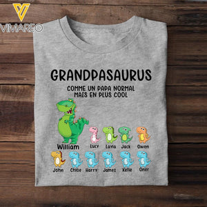 Personalized Grandpasaurus Tshirt Printed 22APR-DT25