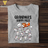 PERSONALIZED GRANDMA'S HAPPY PILLS UNICONS  TSHIRT QTHC2504