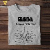 PERSONALIZED GRANDMA MOM I AM A RICH MAN TSHIRT QTHC2504