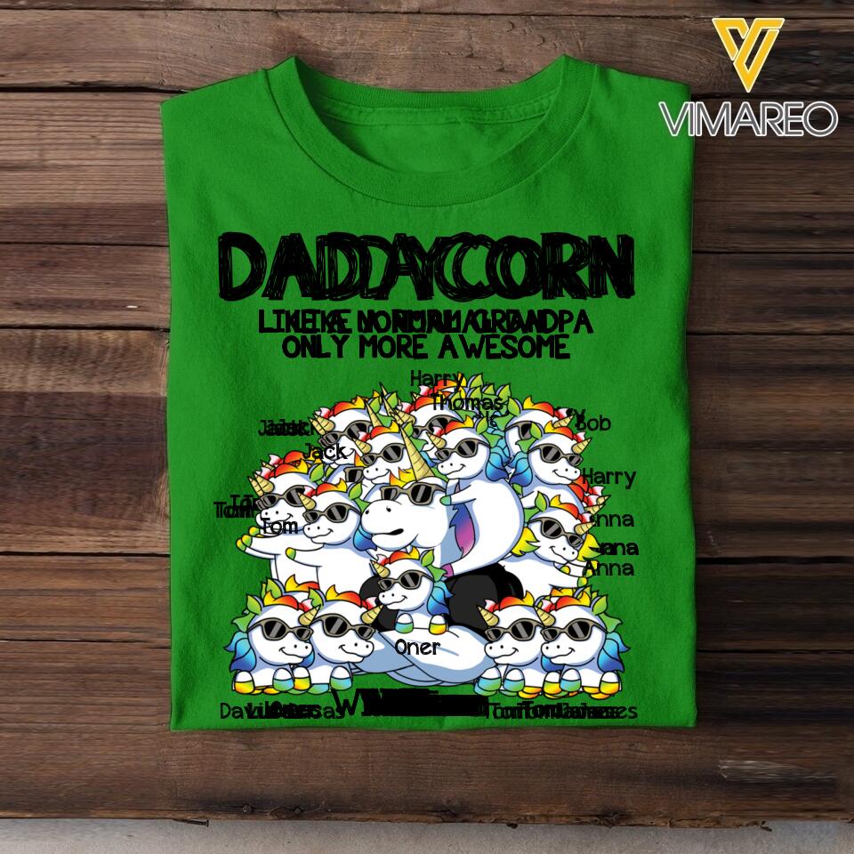 Personalized Dadacorn Tshirt Printed 22APR-DT25