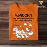 Personalized Grandmacorn Kid Tshirt Printed 22APR-LN25