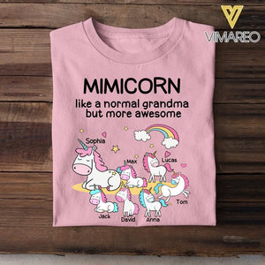 Personalized Grandmacorn Kid Tshirt Printed 22APR-LN25