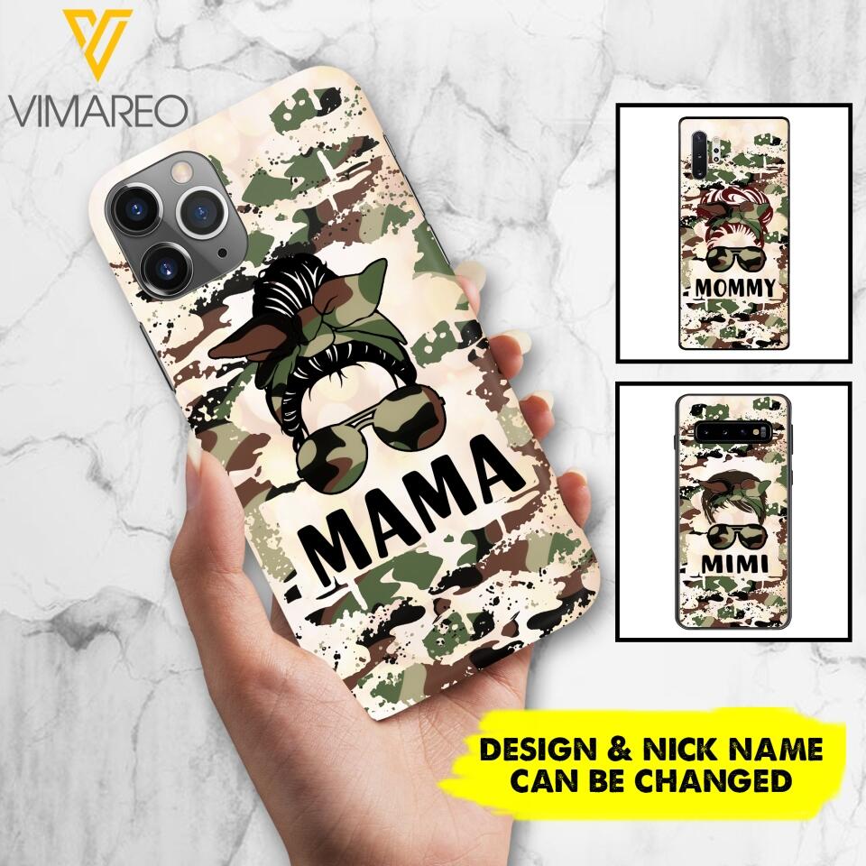 PERSONALIZED MOM GRANDMA CAMO PHONECASE QTHC2604