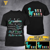 DH Personalized Grandma Kid Tshirt Printed LN2604