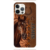 Personalized Horse Lady Horse Dad Horse Lovers Phonecase Mother's day gift Father's Day Gifts