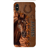 Personalized Horse Lady Horse Dad Horse Lovers Phonecase Mother's day gift Father's Day Gifts