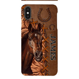 Personalized Horse Lady Horse Dad Horse Lovers Phonecase Mother's day gift Father's Day Gifts