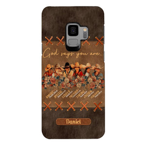 Personalized Cowgirl God Says You Are Phone Case Printed 22APR-DT27