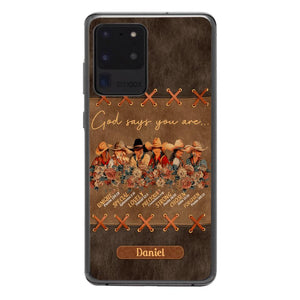 Personalized Cowgirl God Says You Are Phone Case Printed 22APR-DT27