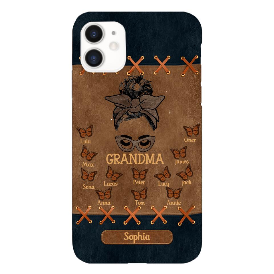 Personalized Grandma Kid Phone Case Printed 22APR-HC28