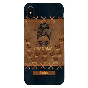 Personalized Grandma Kid Phone Case Printed 22APR-HC28