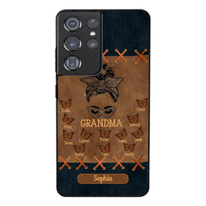 Personalized Grandma Kid Phone Case Printed 22APR-HC28