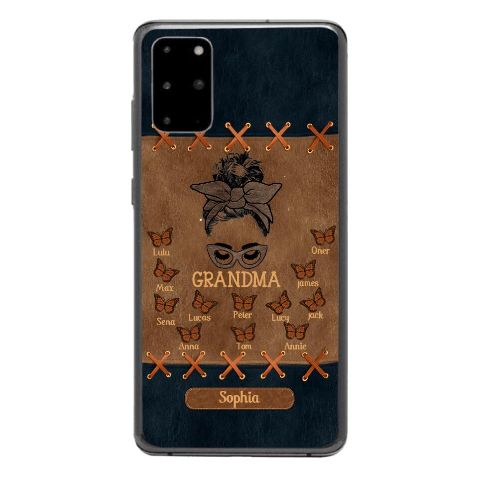 Personalized Grandma Kid Phone Case Printed 22APR-HC28