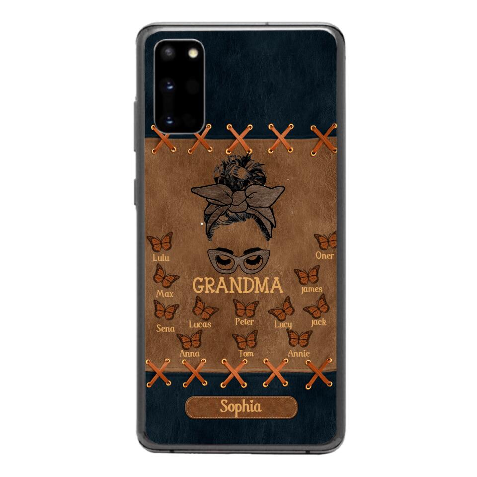 Personalized Grandma Kid Phone Case Printed 22APR-HC28