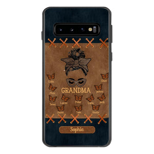 Personalized Grandma Kid Phone Case Printed 22APR-HC28