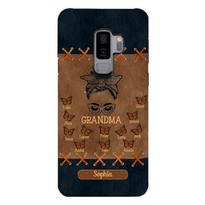 Personalized Grandma Kid Phone Case Printed 22APR-HC28