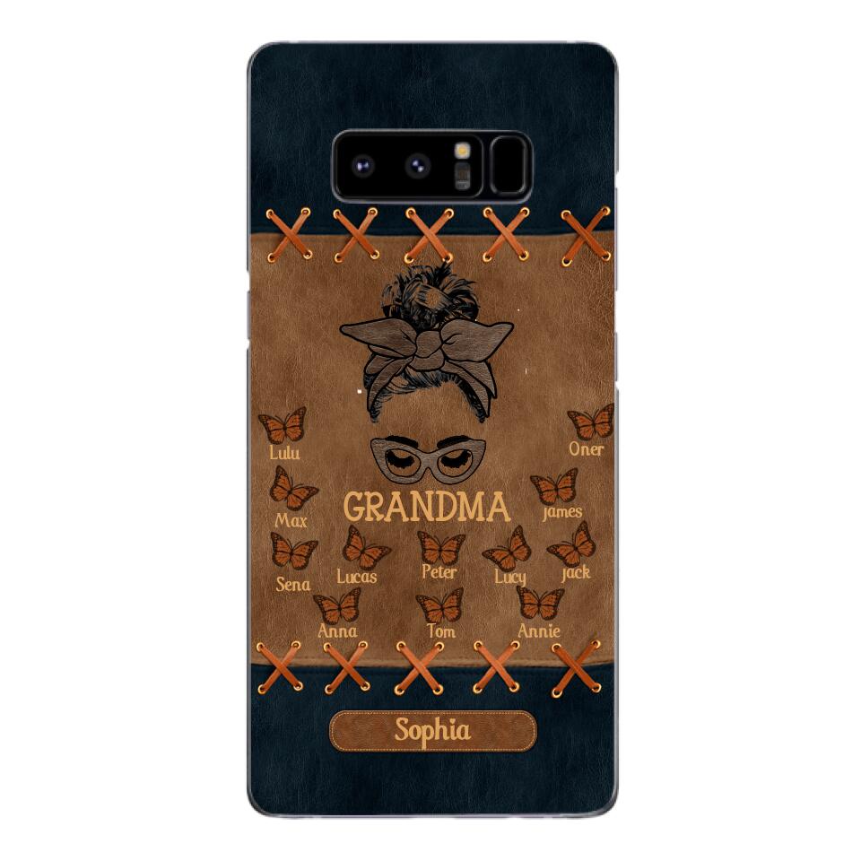 Personalized Grandma Kid Phone Case Printed 22APR-HC28