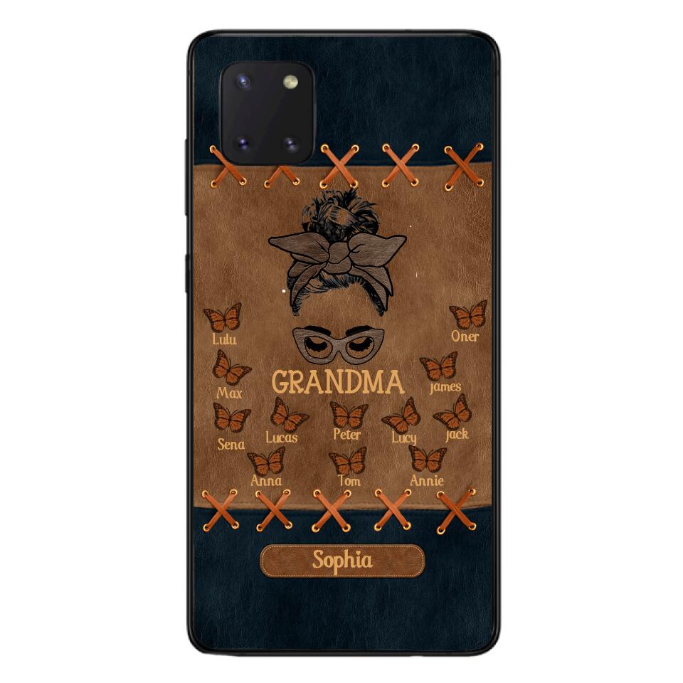 Personalized Grandma Kid Phone Case Printed 22APR-HC28