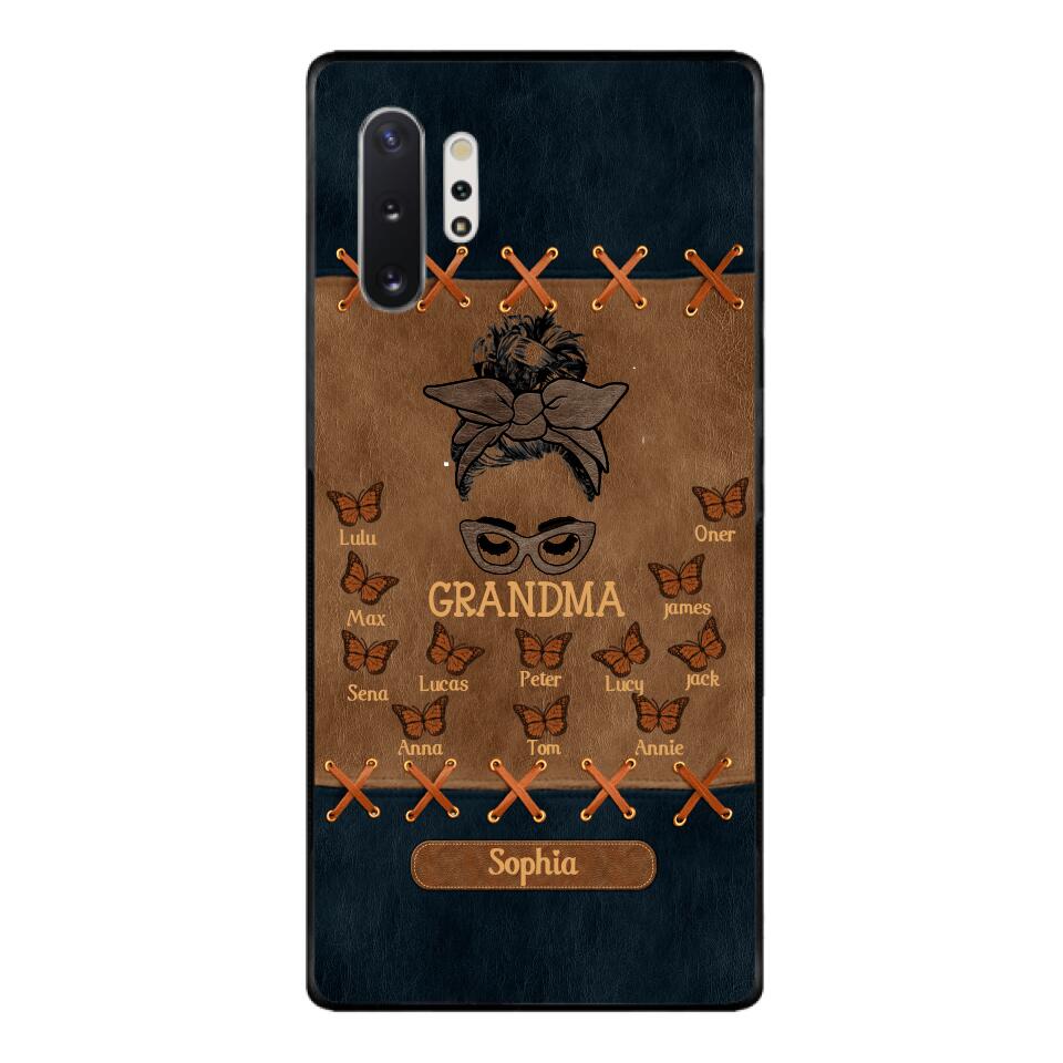 Personalized Grandma Kid Phone Case Printed 22APR-HC28