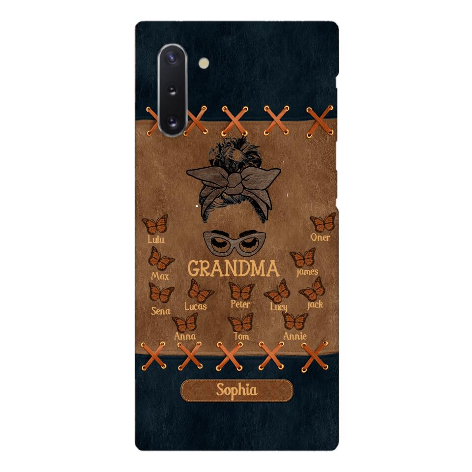 Personalized Grandma Kid Phone Case Printed 22APR-HC28